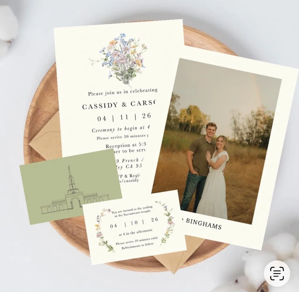 Cassidy + Carson invitation suite